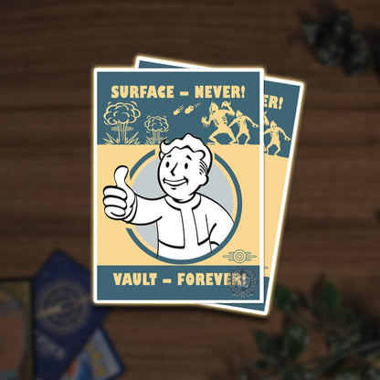 Ultra PRO Fallout - Surface Never! - Vault Forever! APEX Sleeves - Detailansicht