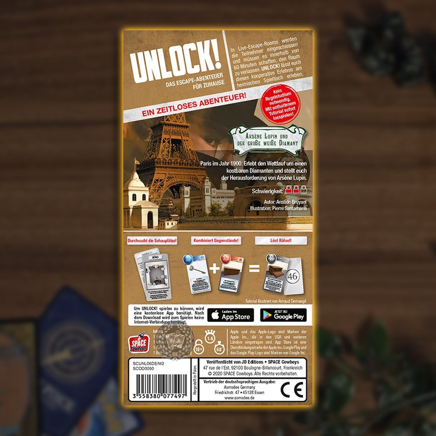 Unlock! Arsène Lupin und der große weiße Diamant Spielinhalt