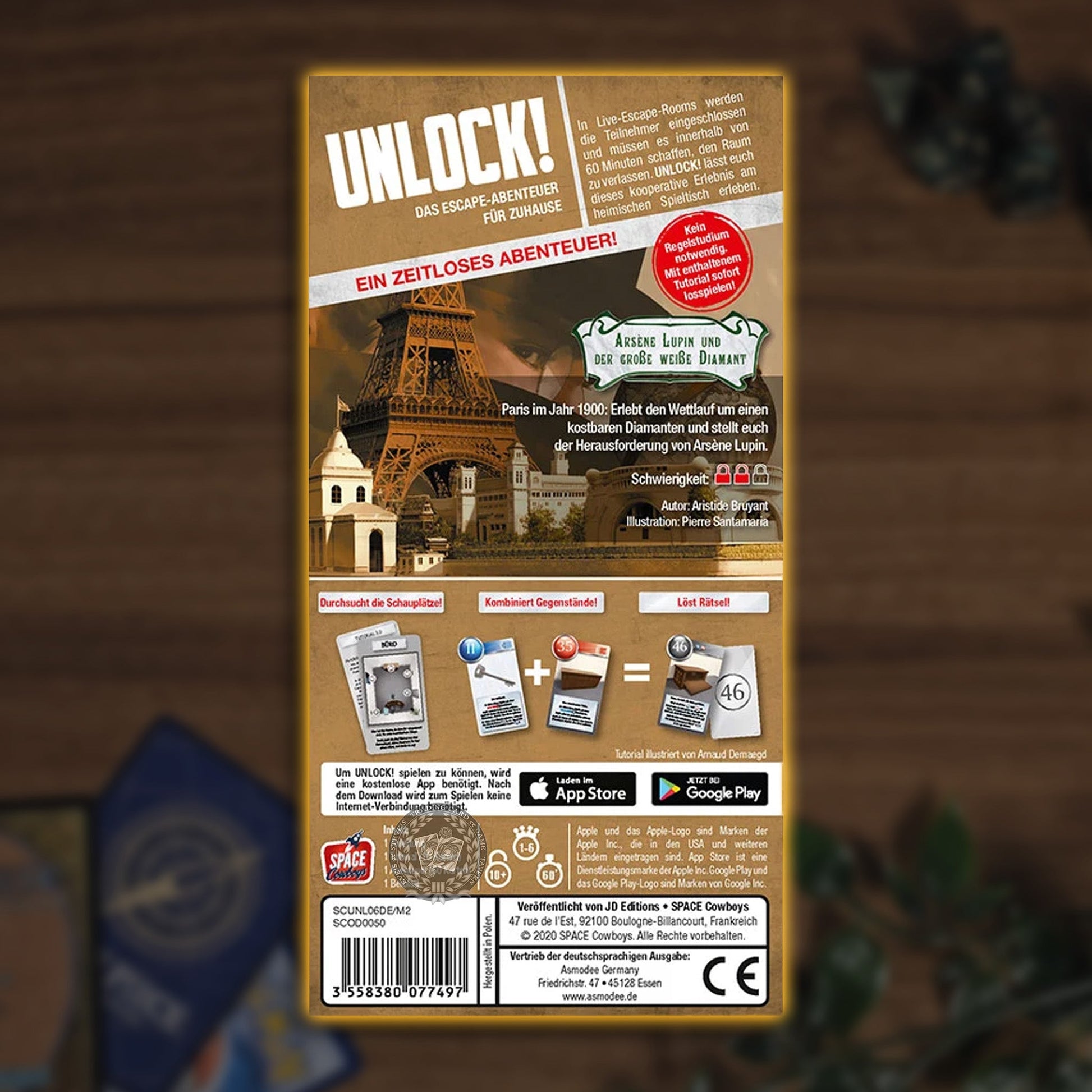 Unlock! Arsène Lupin und der große weiße Diamant Spielinhalt
