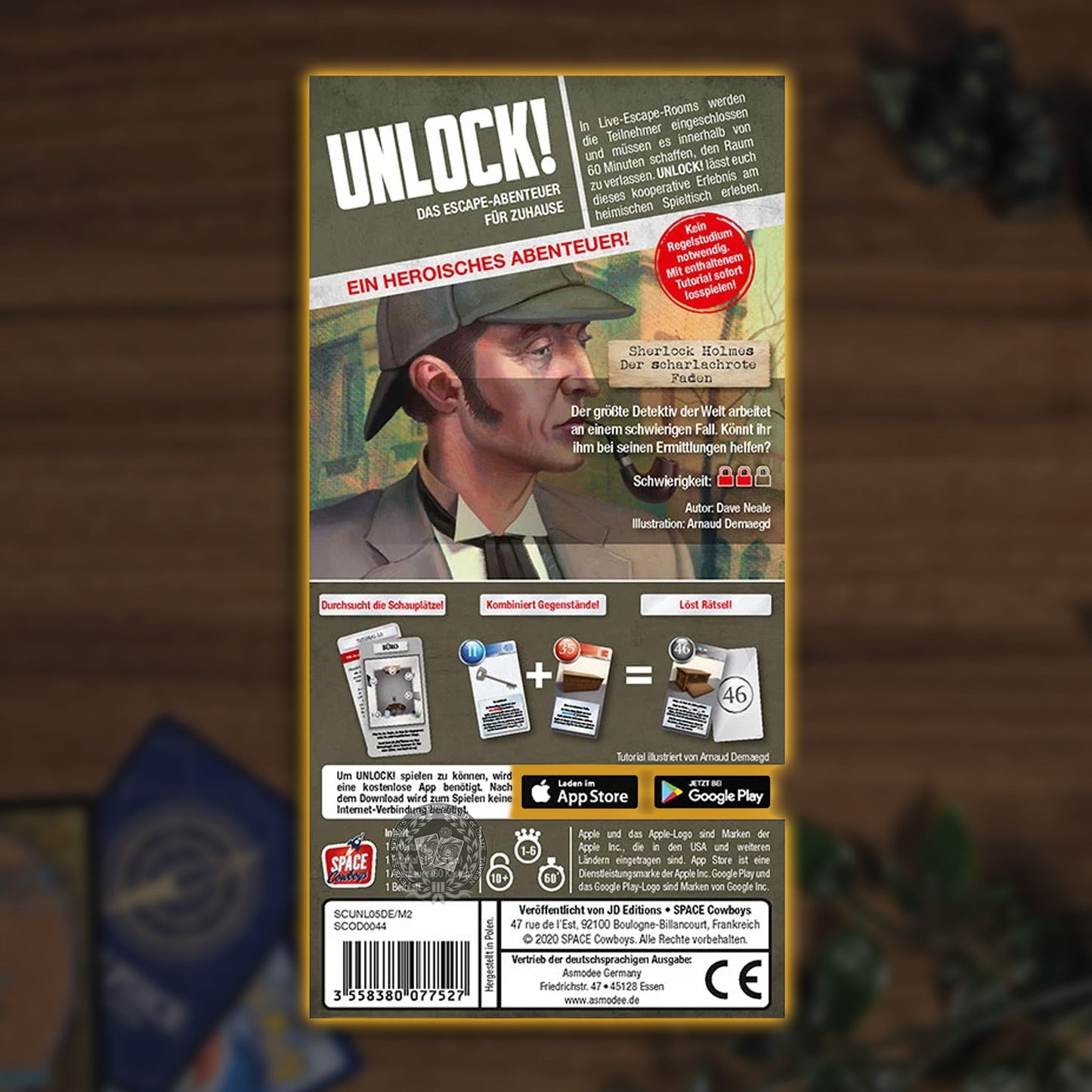 Unlock! Sherlock Holmes: Der Scharlachrote Faden Spielinhalt